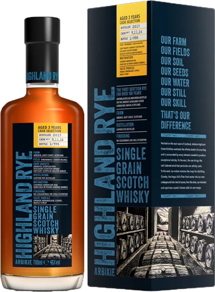 BCLIQUOR Arbikie - Highland Rye Armagnac Finish