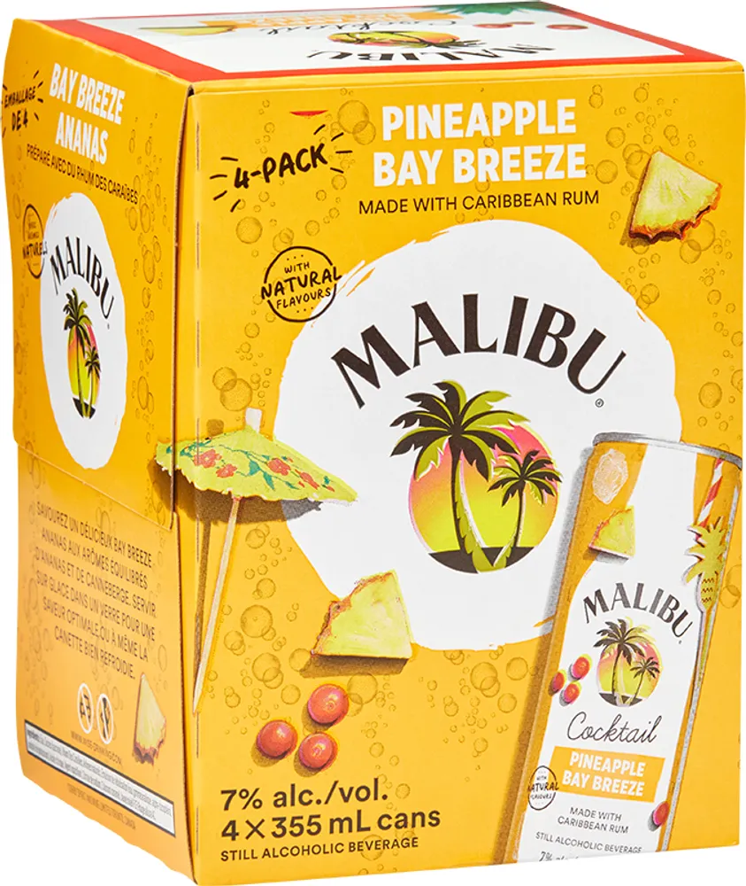 BCLIQUOR Malibu - Pineapple Bay Breeze Can