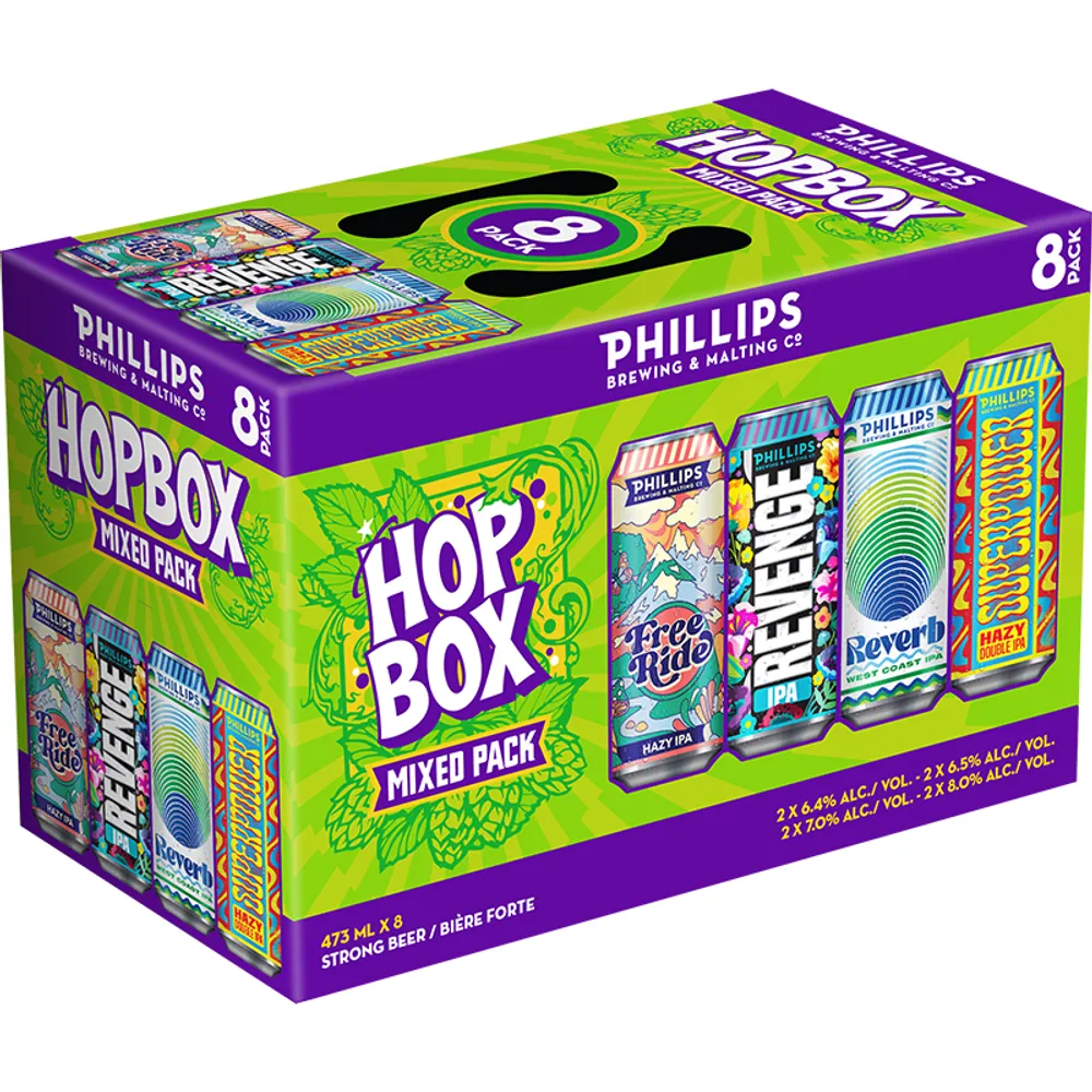 BCLIQUOR Phillips Brewing - Hop Box Tall Can Mix Pack