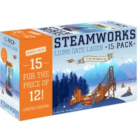 BCLIQUOR Steamworks - Lions Gate Lager 15 For 12 Can