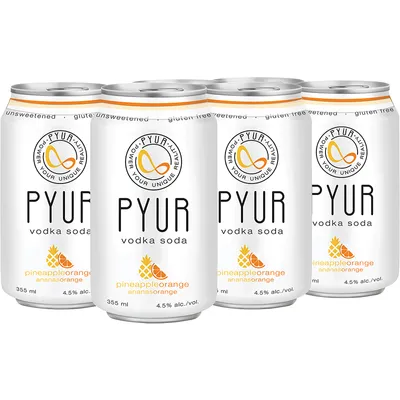 BCLIQUOR Pyur - Pineapple Orange Vodka Soda Can
