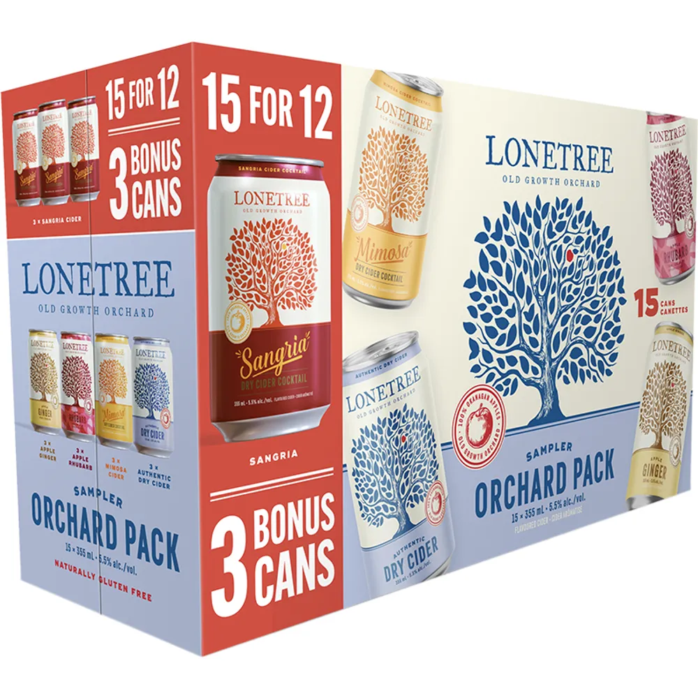 BCLIQUOR Lonetree - Orchard Sampler 15 For 12 Can 2023