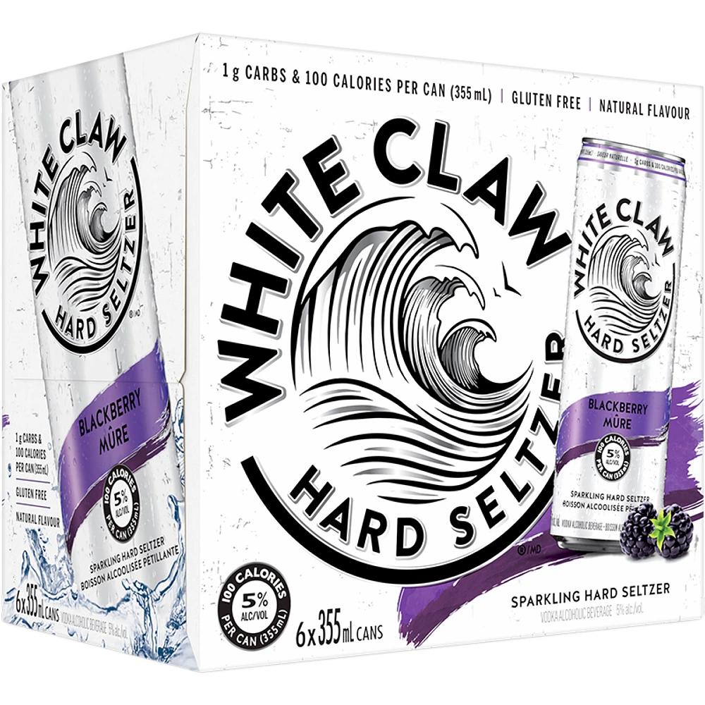 BCLIQUOR White Claw - Blackberry Can