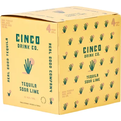 BCLIQUOR Cinco - Tequila Soda Lime Can