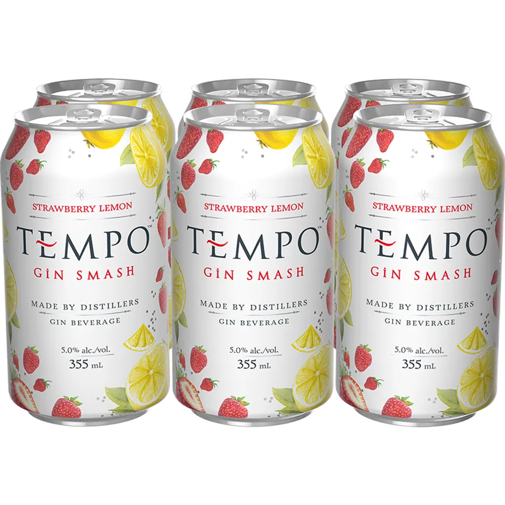 BCLIQUOR Tempo - Gin Smash Strawberry Lemon Can