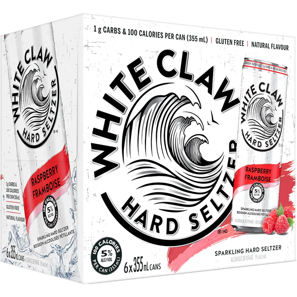 BCLIQUOR White Claw - Raspberry Can
