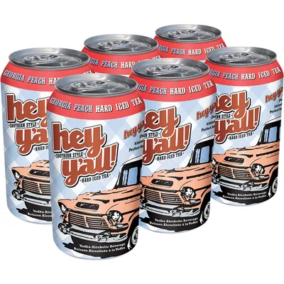 BCLIQUOR Hey Y'all - Georgia Peach Hard Iced Tea Can