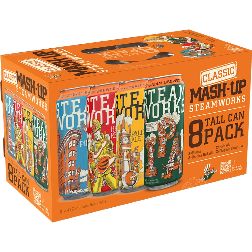 BCLIQUOR Steamworks - Mash-up 8 Tall Can Pack