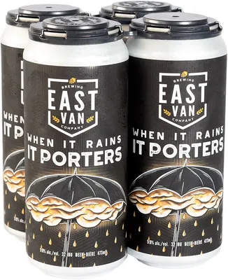 BCLIQUOR East Van Brewing - When It Rains It Porters Tall Can