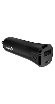 Quikcell DUAL PORT CAR CHARGER 1 USB A 12W + USB C PD 20W - 32W