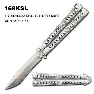 Butterfly Knife Stainless Steel Blade & Handle