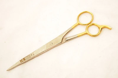 Barber Scissor Gold Stainless Steel 4.5