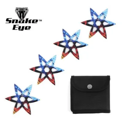 Snake Eye 4 Piece Throwing Star Set SKU SE-1738-4SET