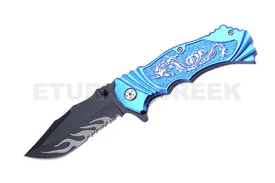 Fantasy Dragon Spring Assist Knife SKU SE-960BL