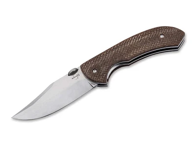 Boker Gedraitis Pocket Bowie Knife Burlap Micarta SKU 01BO508