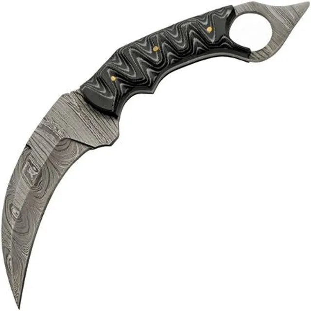  Karambit Knife with Sheath – Small Fixed Blade Knives – Claw  Knife Micarta Handle Sharp Blade – Camping Knives – Mini Karambits for Men  and Women – Best for Hiking