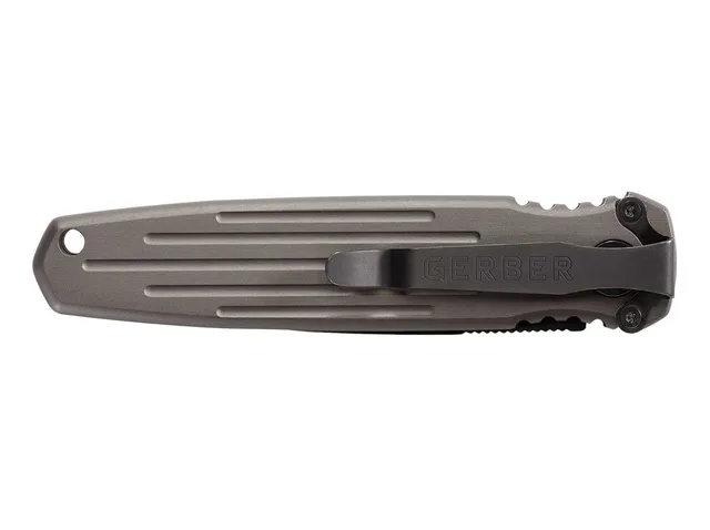 Gerber Covert Auto - Tactical Grey, Black Oxide, Fine Edge SKU 30-001306N