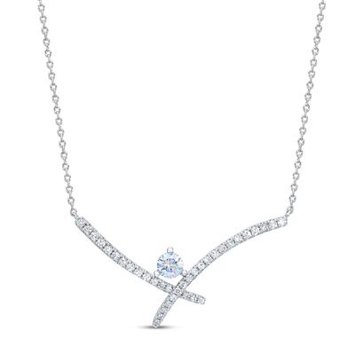 Kay THE LEO Diamond Necklace 3/4 ct tw Round-cut 14K White Gold 19.5