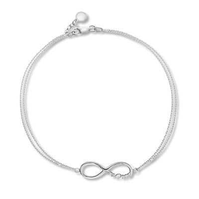 Infinity Mom Sterling Silver Bracelet