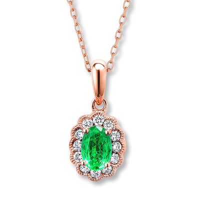 jared emerald pendant