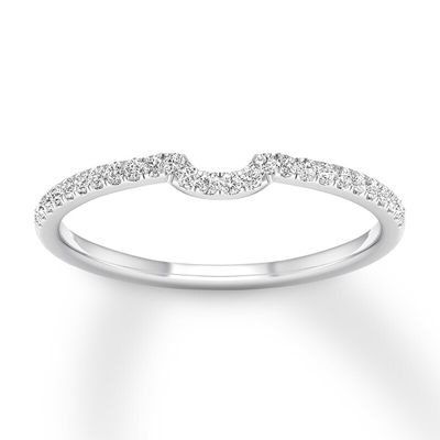 Diamond Wedding Band 1/8 carat tw Round-cut 14K White Gold