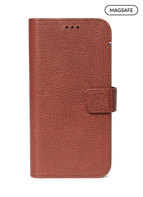 Decoded Leather Detachable Wallet for iPhone 13 Pro Max for MagSafe - Chocolate Brown