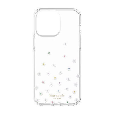 kate spade new york Protective Hardshell Case for iPhone 14 Pro Max - Pearl Wild Flowers
