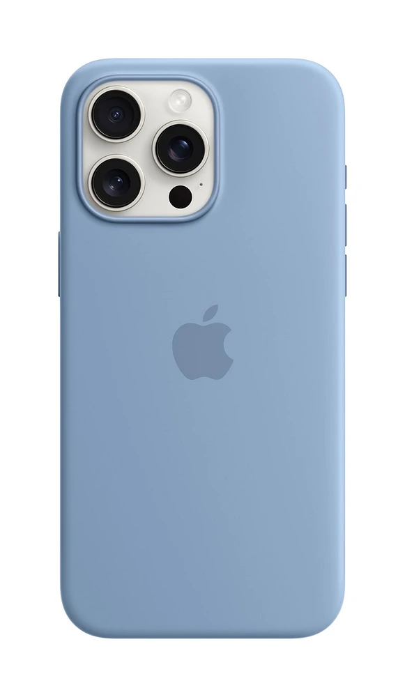 Apple iPhone 15 Pro Max Silicone Case with MagSafe - Winter Blue