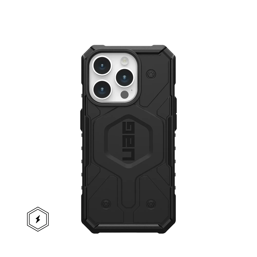 UAG Pathfinder Case with MagSafe for iPhone 15 Pro Max - Solid Black