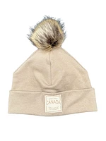 Canada Toque with Pom Pom - Sand