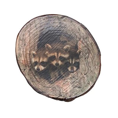Wooden Magnet - Racoon