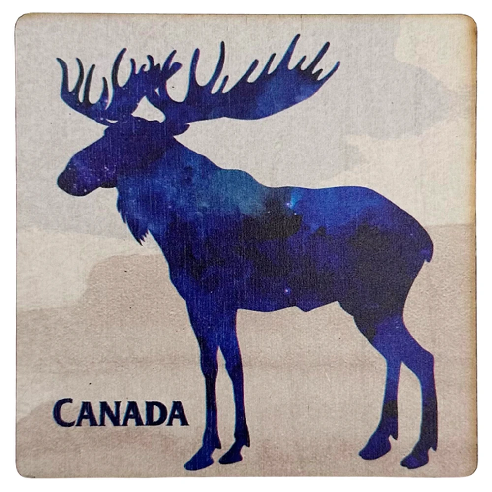 Canada Blue Moose Coaster