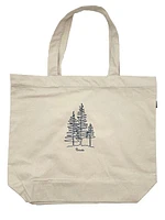 Large Canada Canvas Tote Bag - Trees