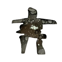 Handpainted Metal Inukshuk Magnet
