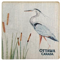 Great Blue Heron Canada Coaster