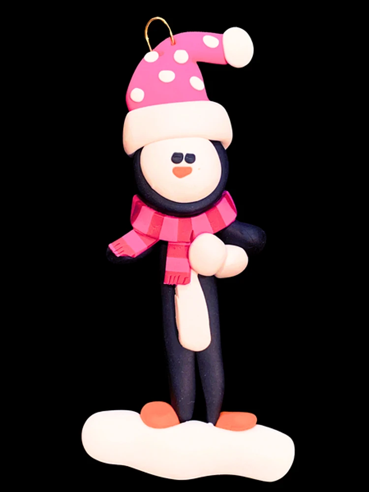 Penguin Ornament - Pink
