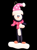 Penguin Ornament - Pink