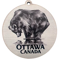 Ottawa Canada Reflecting Bear Ornament