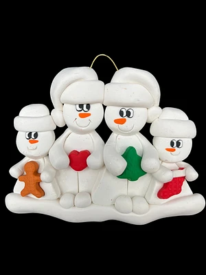 Christmas Family of 4 Ornament