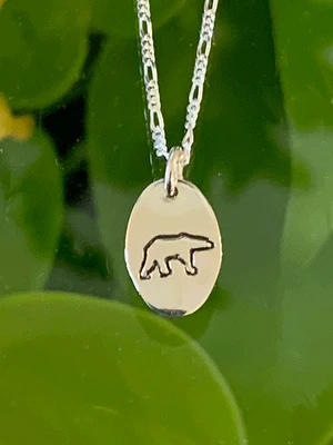 Silver Polar Bear Necklace