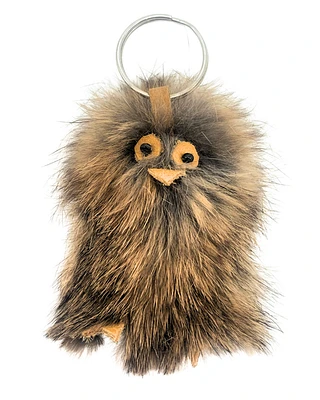 Beaded Ookpik Fur Keychain