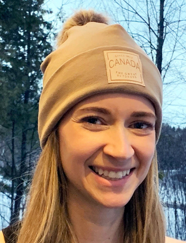 Canada Toque with Pom Pom - Sand