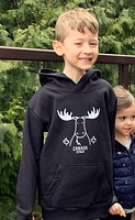 Youth Ottawa Canada Moose Hoodie - Black