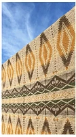 First Nations Prairie Dusk Throw Blanket - Golden Sun