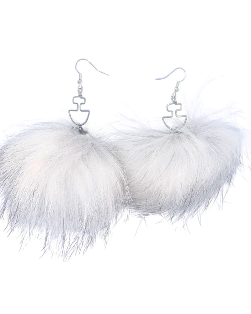 Fur Earrings