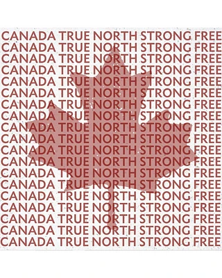 Canada True North Strong and Free Coaster