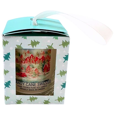 Holiday Candle Ornament - Candy Cane Sizzle