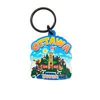 Ottawa Cartoon Painted Key Chain