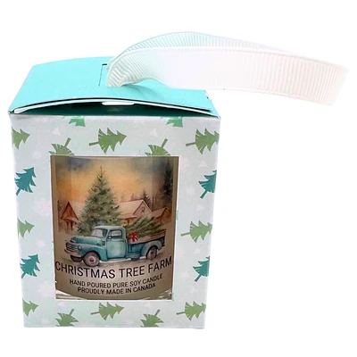 Holiday Candle Ornament - Christmas Tree Farm