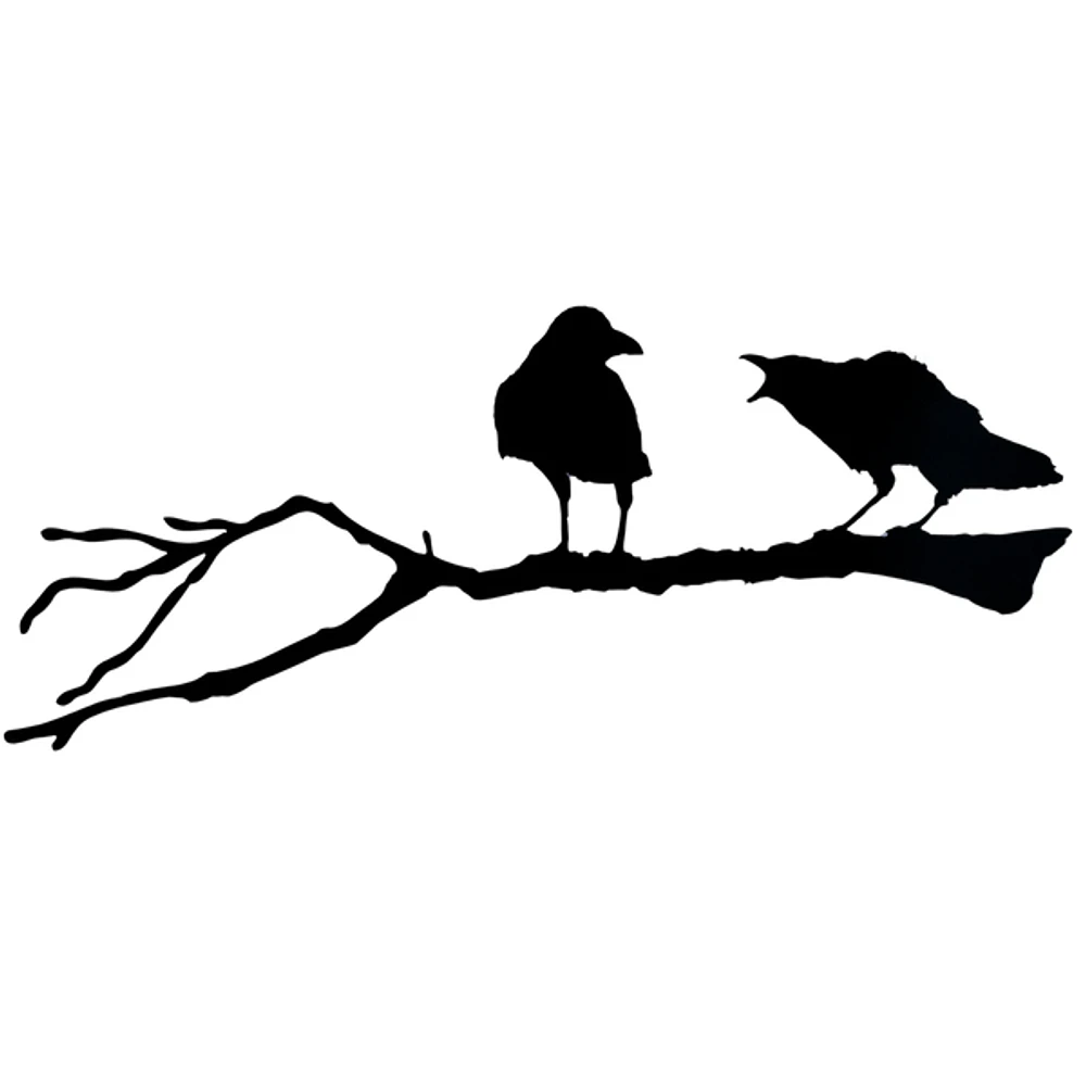 Crow Couple on a  Branch